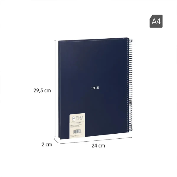 MILAN ΤΕΤΡΑΔΙΟ ΣΠΙΡΑΛ A4 80 ΦΥΛΛΑ COLLECTION ΜΠΛΕ
