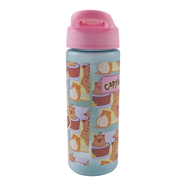 ΠΛΑΣΤΙΚΟ ΠΑΓΟΥΡΙ 600ml ΜΕ ΚΑΛΑΜΑΚΙ CAPYBARA