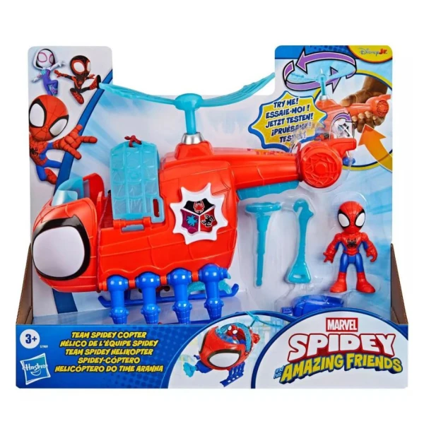 SPIDEY AND HIS AMAZING FRIENDS TEAM SPIDEY COPTER WITH FIGURE