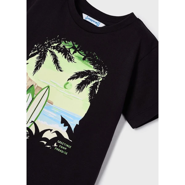 MAYORAL SHORT SLEEVE BLOUSE PARADISE BLACK