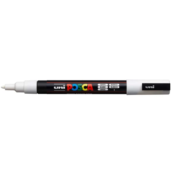 POSCA MARKER PC-3M 0.9-1.3mm - WHITE