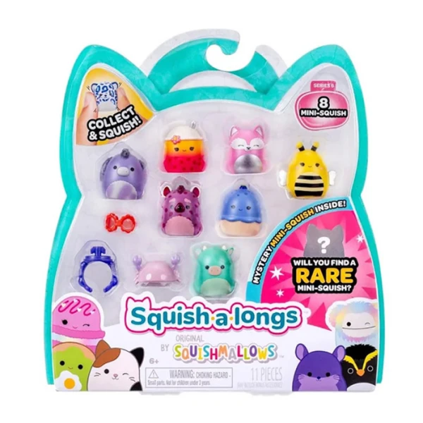 SQUISH-A-LONGS SQUISHMALLOWS ΣΕΤ 8 τεμ. W6 ΦΙΓΟΥΡΕΣ & ΑΞΕΣΟΥΑΡ