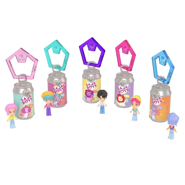 POLLY POCKET x KPOP ΜΠΡΕΛΟΚ SAJA BOYS ΣΕΤ ΤΩΝ 5