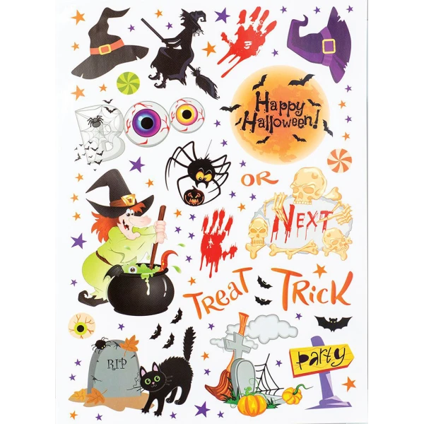 ΑΥΤΟΚΟΛΛΗΤΑ ΠΑΡΑΘΥΡΟΥ HALLOWEEN - 8 ΣΧΕΔΙΑ