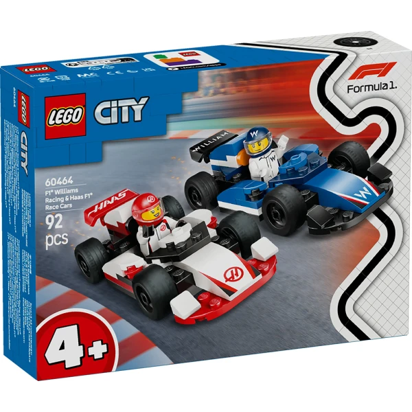 LEGO® CITY ΑΓΩΝΙΣΤΙΚΑ ΑΥΤΟΚΙΝΗΤΑ F1® WILLIAMS RACING & HAAS F1®