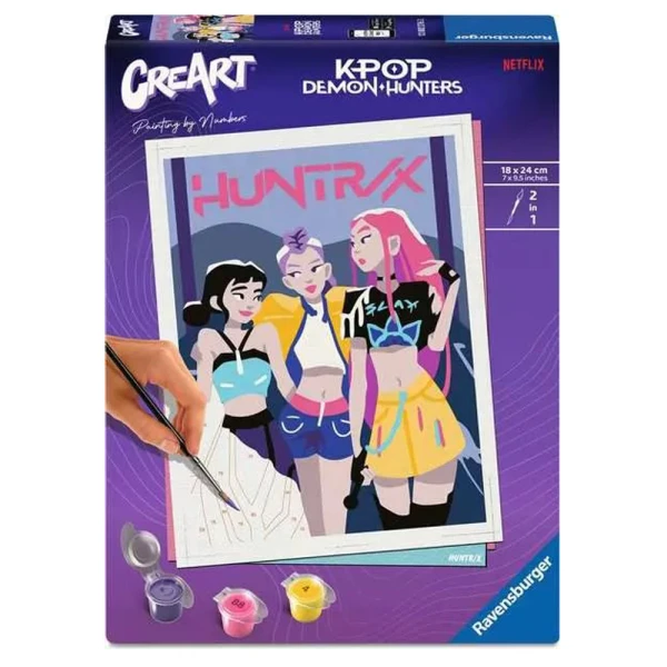 RAVENSBURGER PAINTING BY NUMBERS CREART K-POP DEMON HUNTERS HUNTRIX