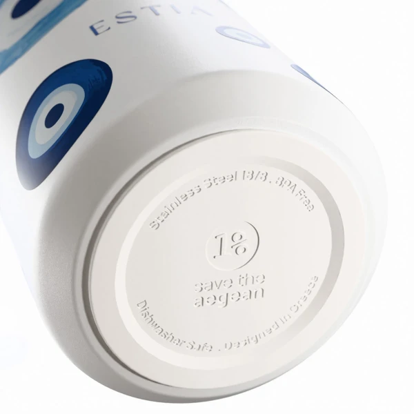 ESTIA HOME ART ΘΕΡΜΟΣ LENS SAVE THE AEGEAN 360ml SPIRIT OF LUCK
