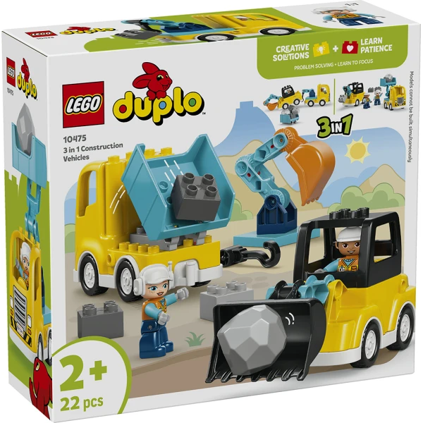LEGO® DUPLO® TOWN 3 ΣΕ 1 ΟΧΗΜΑΤΑ ΚΑΤΑΣΚΕΥΩΝ