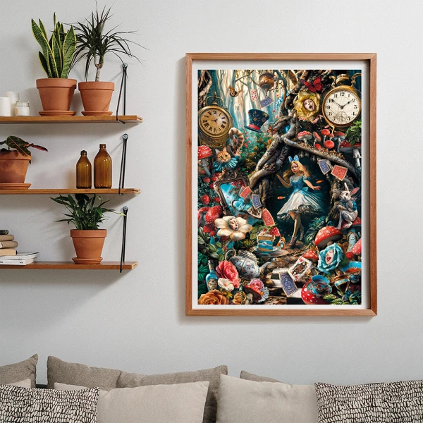 CLEMENTONI PUZZLE H.Q. A DAY IN WONDERLAND 1000 pcs 