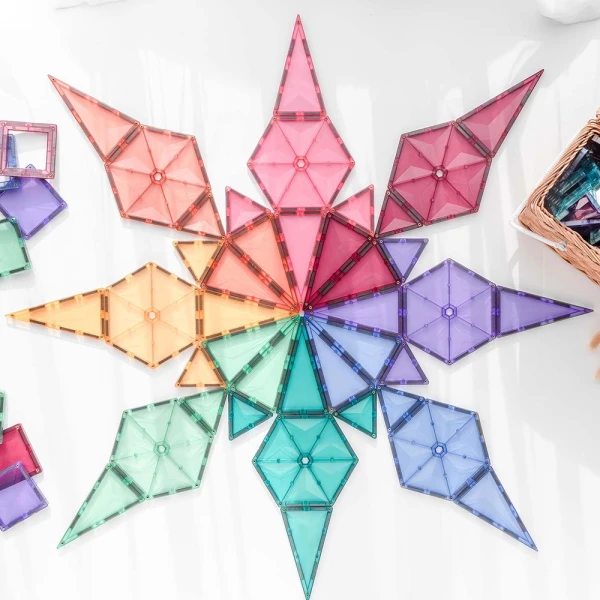 CONNETIX ΜΑΓΝΗΤΙΚΑ ΤΟΥΒΛΑΚΙΑ PASTEL GEOMETRY PACK 40 τεμ.