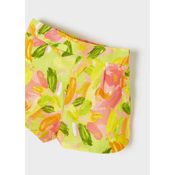 MAYORAL SET BERMUDA SHORTS STAMPED CORAL