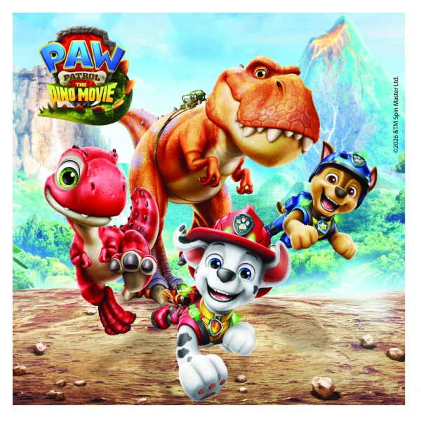 ΧΑΡΤΟΠΕΤΣΕΤΕΣ 2 ΦΥΛΛΑ 33Χ33 εκ. 20 τεμ. PAW PATROL 3 DINO MOVIE