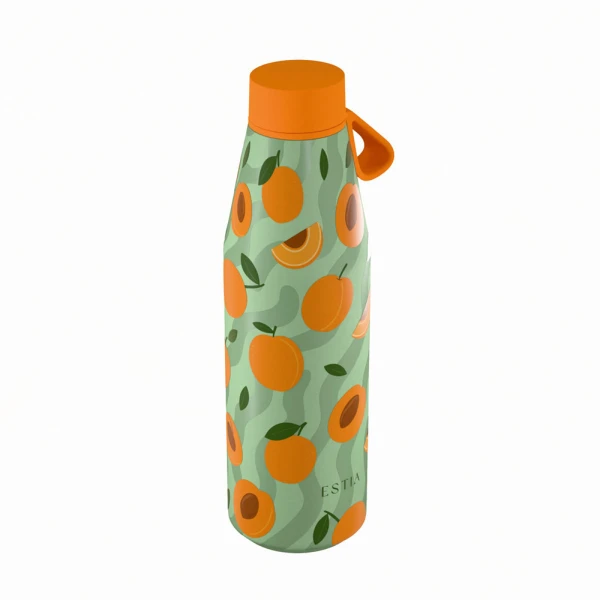 ESTIA HOME ART THERMAL FLASK FLOW SAVE THE AEGEAN 500ml PEACH GARDEN