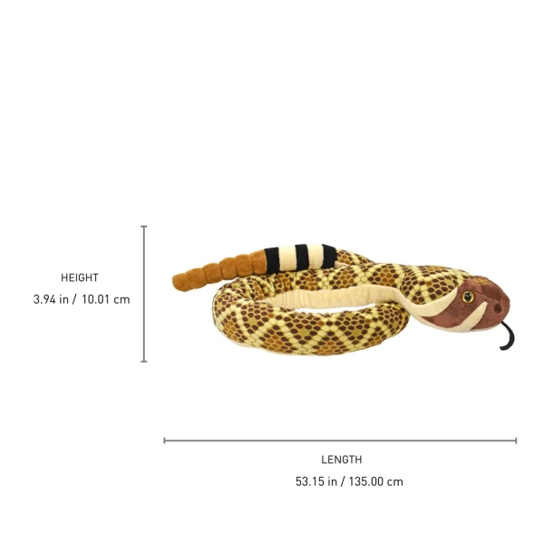 WILD REPUBLIC ΛΟΥΤΡΙΝΟ WESTERN DIAMONDBACK RATTLESNAKE 137 εκ.