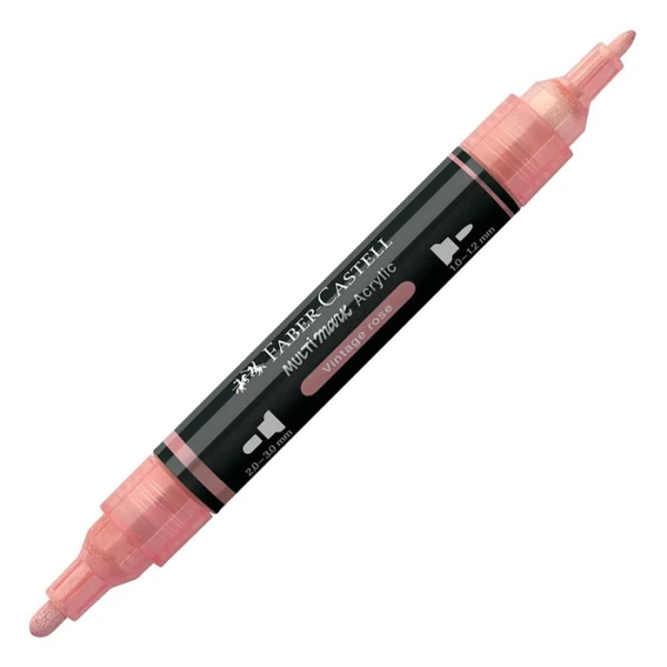 FABER-CASTELL ΑΚΡΥΛΙΚΟΣ ΜΑΡΚΑΔΟΡΟΣ MULTIMARK ΧΡΩΜΑ 304 VINTAGE ROSE