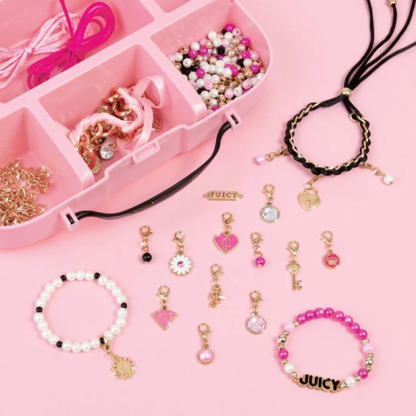 MAKE IT REAL JUICY COUTURE GLITZ \'N GLAM CHARM  BRACELETS