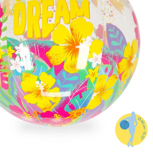 LEGAMI BEACH BALL 40 cm GLITTER TROPICANA DREAM