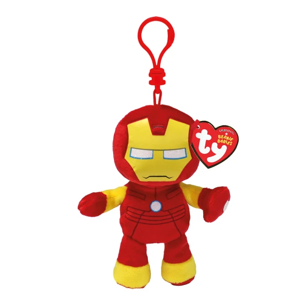 TY BEANIE BABIES ΧΝΟΥΔΩΤΟ 8.5 εκ. ΜΕ ΚΛΙΠ - IRON MAN