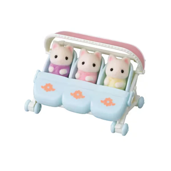THE SYLVANIAN FAMILIES FLORAL CAT ΤΡΙΔΥΜΑ & ΚΑΡΟΤΣΙ