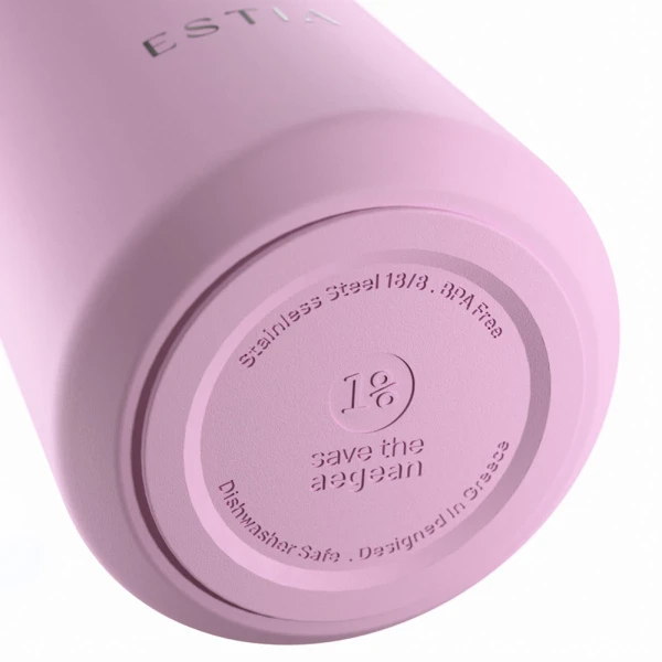 ESTIA HOME ART THERMOS LENS SAVE THE AEGEAN 360ml LAVENDER