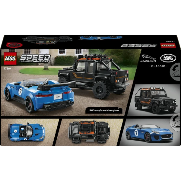 LEGO SPEED CHAMPIONS JAGUAR PROJECT 7 & LAND ROVER DEFENDER