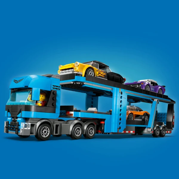 LEGO® CITY ΦΟΡΤΗΓΟ ΜΕΤΑΦΟΡΕΑΣ ΑΥΤΟΚΙΝΗΤΩΝ ΜΕ ΣΠΟΡ ΑΥΤΟΚΙΝΗΤΑ