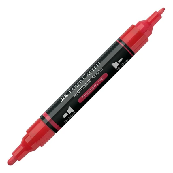 FABER-CASTELL ΑΚΡΥΛΙΚΟΣ ΜΑΡΚΑΔΟΡΟΣ MULTIMARK ΧΡΩΜΑ 219 STRAWBERRY RED