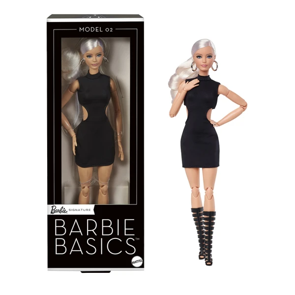 ΚΟΥΚΛΑ BARBIE BASICS - LITTLE BLACK DRESS - ΞΑΝΘΙΑ