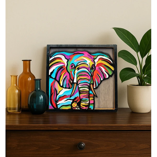 SPLAT PLANET ΞΥΛΙΝΟ ΣΕΤ ΖΩΓΡΑΦΙΚΗΣ ELEPHANT