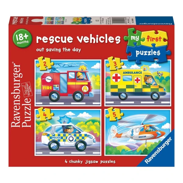 RAVENSBURGER ΤΑ ΠΡΩΤΑ ΜΟΥ ΠΑΖΛ 2-3-4-5 τεμ. ΟΧΗΜΑΤΑ ΔΙΑΣΩΣΗΣ