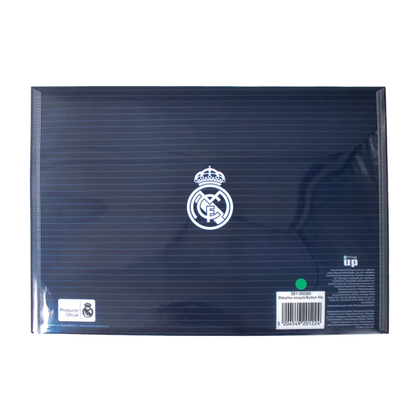 BACK ME UP FOLDER A4 WITH BUTTON REAL MADRID
