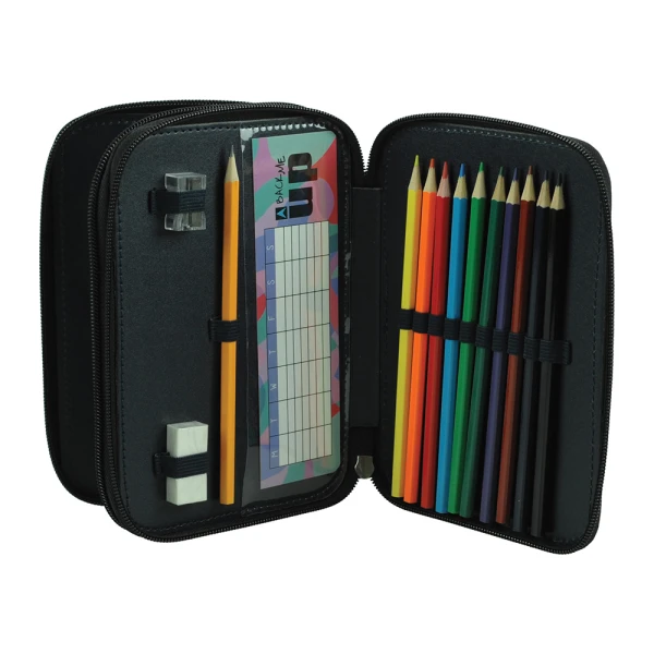 BACK ME UP DOUBLE FILLED  PENCIL CASE PUPPY