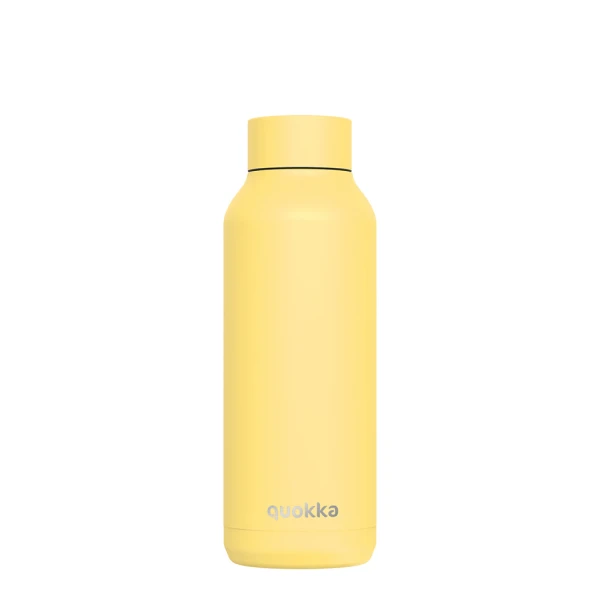 QUOKKA STAINLESS STEEL ΜΠΟΥΚΑΛΙ ΘΕΡΜΟΣ SOLID 510ml - LIGHT YELLOW