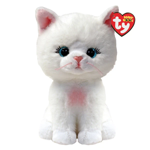 TY BEANIE BOOS ΧΝΟΥΔΩΤΟ ΓΑΤΟΥΛΑ ΛΕΥΚΗ 15 εκ.