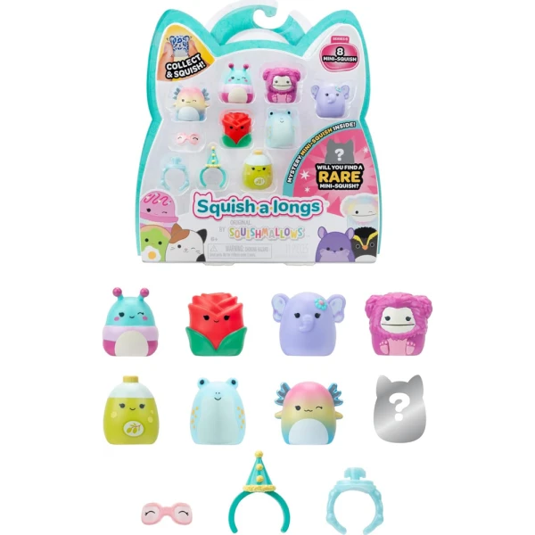 SQUISH-A-LONGS SQUISHMALLOWS ΣΕΤ 8 τεμ. W6 ΦΙΓΟΥΡΕΣ & ΑΞΕΣΟΥΑΡ