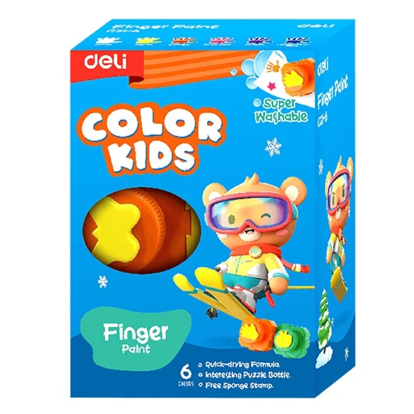 DELI ΔΑΚΤΥΛΟΜΠΟΓΙΕΣ 18ml ΜΕ ΣΦΡΑΓΙΔΑ 6 ΧΡΩΜΑΤΑ KIDS