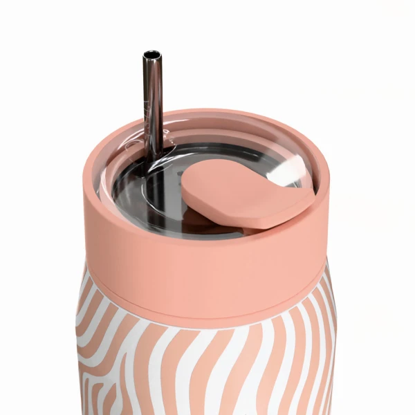ESTIA HOME ART THERMOS LENS SAVE THE AEGEAN 360ml SOFT RIPPLE