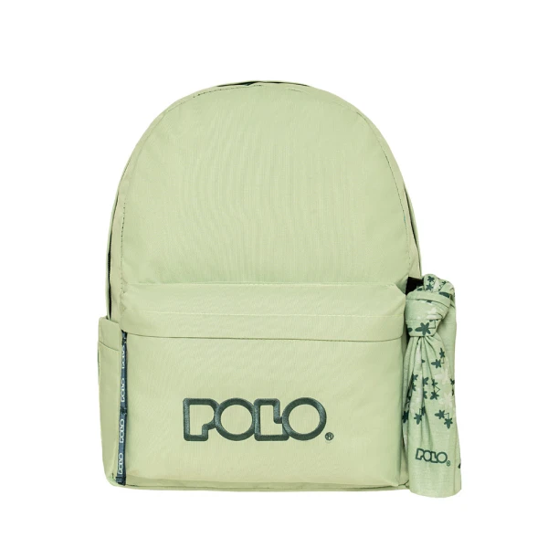 POLO 2026 BACKPACK ORIGINAL DOUBLE SCARF PISTACHIO-DARK GREEN
