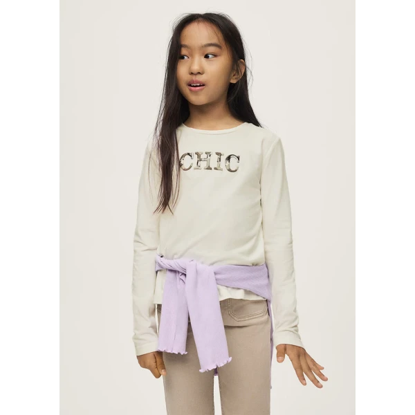 MAYORAL T-SHIRT ΜΑΚΡΥΜΑΝΙΚΟ CHIC ΚΡΕΜ