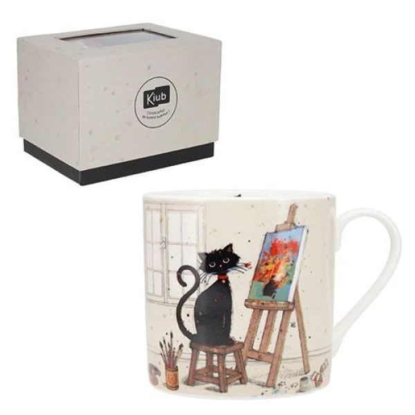 KIUB BUG ART ΚΟΥΠΑ XL 425ml CHAT PEINTRE