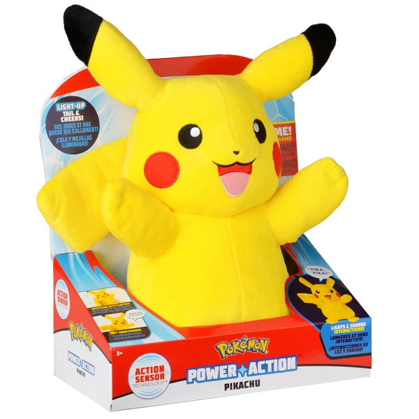 POKEMON ΛΟΥΤΡΙΝΟ PIKACHU 25εκ. ΜΕ ΗΧΟ ΚΑΙ ΦΩΣ