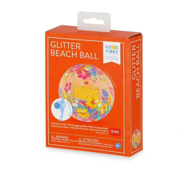 LEGAMI BEACH BALL 40 cm GLITTER TROPICANA DREAM