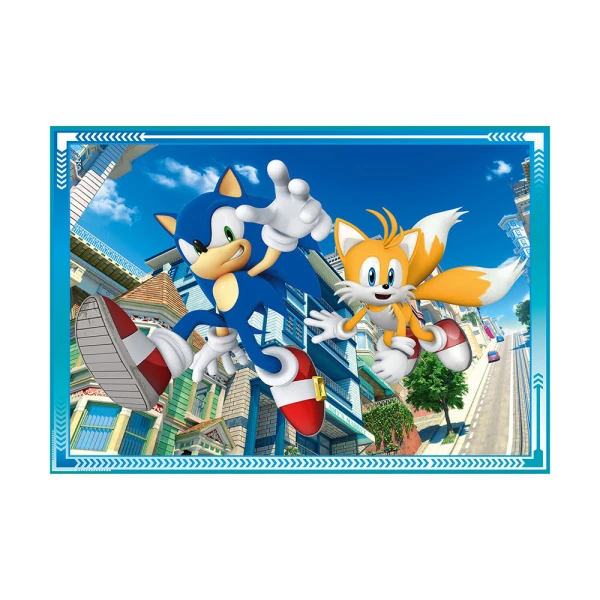 CLEMENTONI ΠΑΙΔΙΚΟ ΠΑΖΛ SUPER COLOR 4 ΣΕ 1 SONIC 12-16-20-24 ΤΜΧ