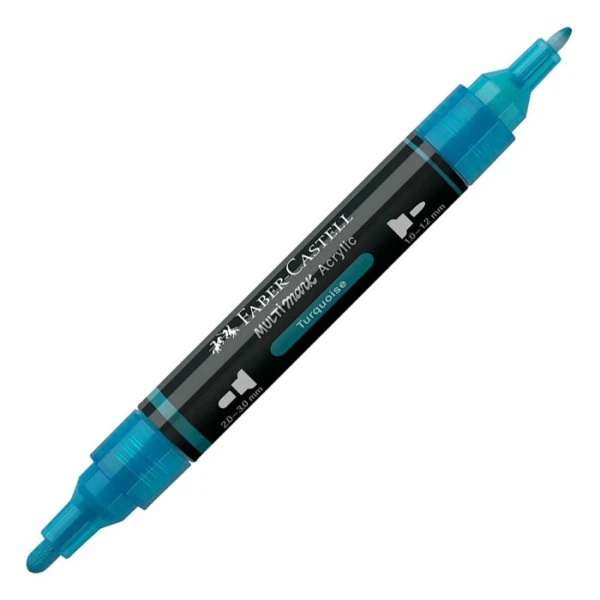 FABER-CASTELL ΑΚΡΥΛΙΚΟΣ ΜΑΡΚΑΔΟΡΟΣ MULTIMARK ΧΡΩΜΑ 313 TURQUOISE