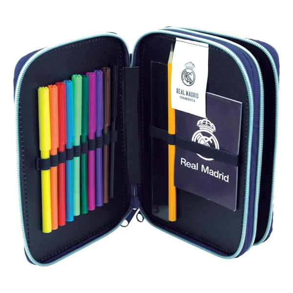 BACK ME UP DOUBLE FILLED  PENCIL CASE REAL MADRID