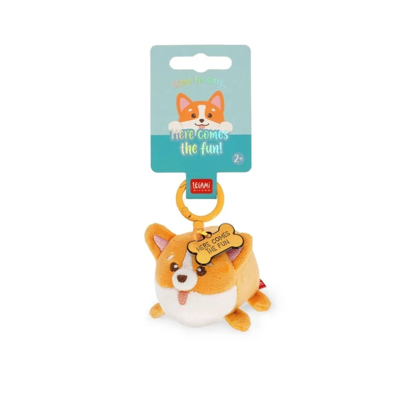 LEGAMI KEY RING SUPER SOFT PLUSH CORGI