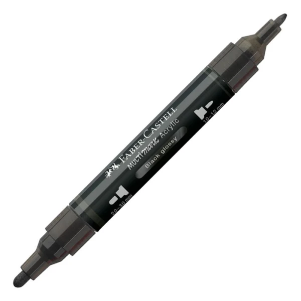 FABER-CASTELL ΑΚΡΥΛΙΚΟΣ ΜΑΡΚΑΔΟΡΟΣ MULTIMARK ΧΡΩΜΑ 299 GLOSSY BLACK