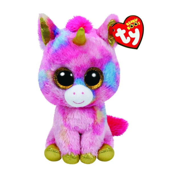 TY BEANIE PLUSH MULTICOLORED UNICORN 23 cm 