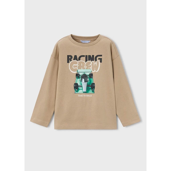MAYORAL T-SHIRT ΜΑΚΡΥΜΑΝΙΚΟ RACING ΜΠΕΖ