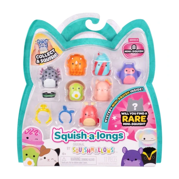 SQUISH-A-LONGS SQUISHMALLOWS ΣΕΤ 8 τεμ. W6 ΦΙΓΟΥΡΕΣ & ΑΞΕΣΟΥΑΡ